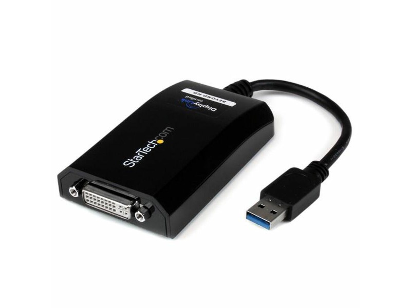 USB Aдаптер Startech USB32DVIPRO          USB A Черен NaN –  BB USB кабели