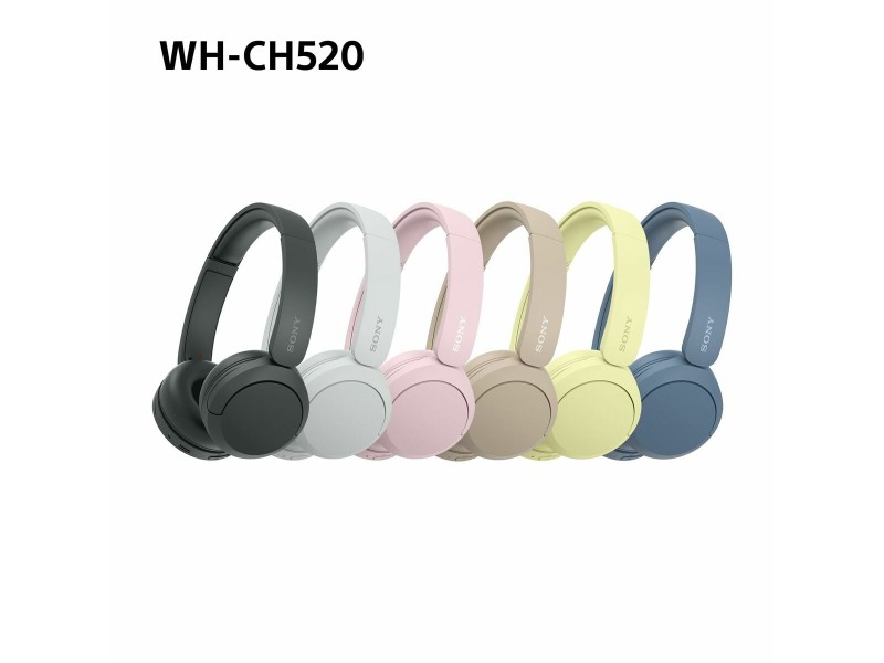 Слушалки с лента за глава Sony WHCH520P.CE7 Розов NaN –  BB Слушалки