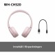 Слушалки с лента за глава Sony WHCH520P.CE7 Розов NaN –  BB Слушалки