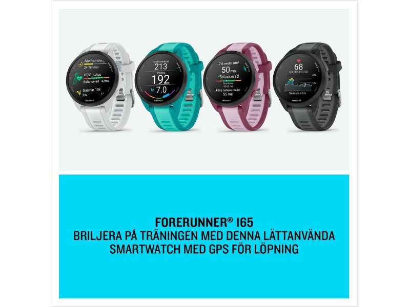 Смарт часовник GARMIN Forerunner 165 Music Черен Сив Сребрист 1,2 43 mm NaN –  BB Умни часовници