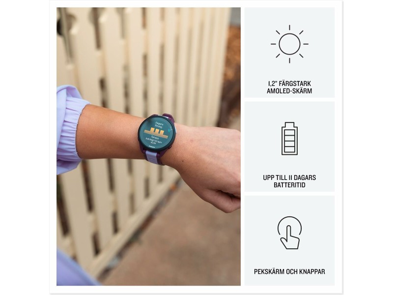 Смарт часовник GARMIN Forerunner 165 Music Черен Сив Сребрист 1,2 43 mm NaN –  BB Умни часовници