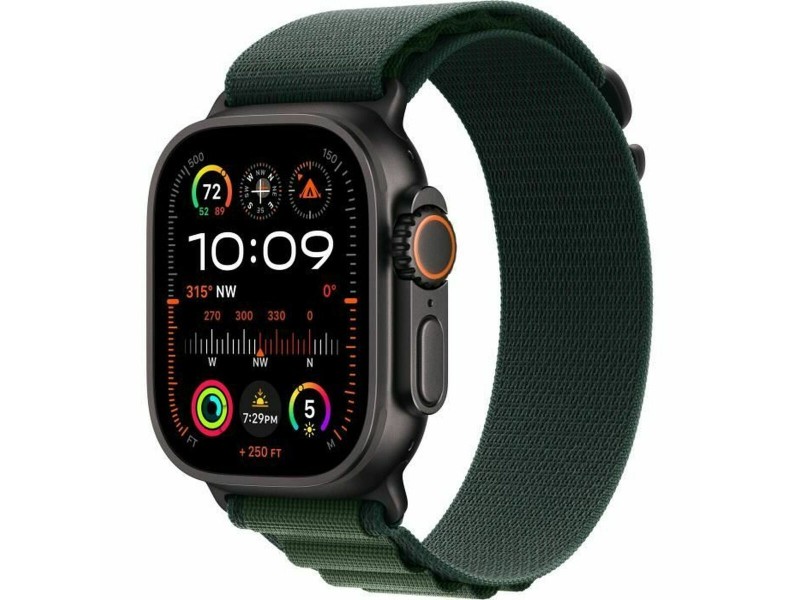 Смарт часовник Apple Watch Ultra 2 Зелен 1,92 49 mm Титанов Черен NaN –  BB Умни часовници