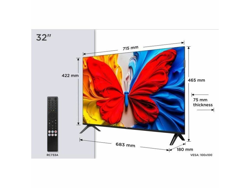 Смарт телевизор TCL TCL 32S51K Full HD FHD 32 QLED NaN –  BB Телевизори