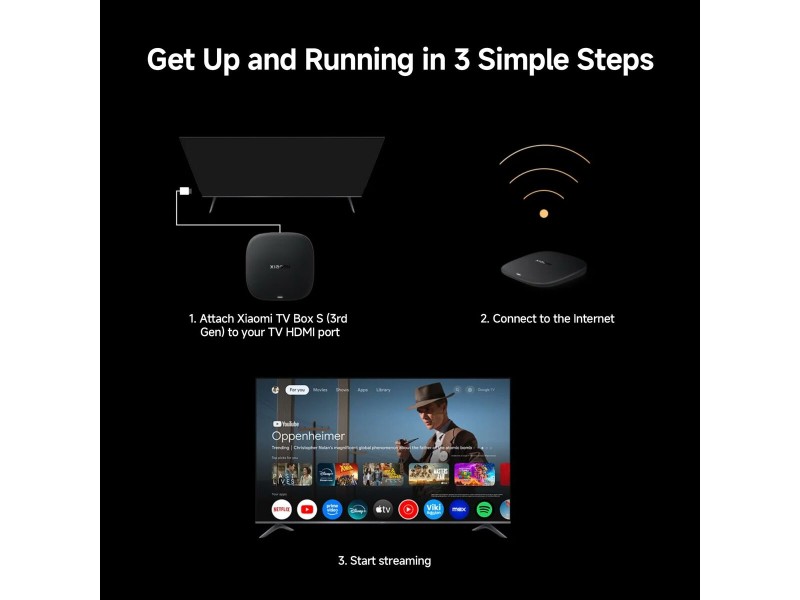 Устройство за стрийминг Xiaomi TV BOX S (3RD GEN) 4K NaN –  BB Клиенти за поточно предаване