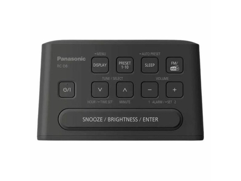 Радио часовник Panasonic RC-D8EG-K Черен NaN –  BB Радиостанции