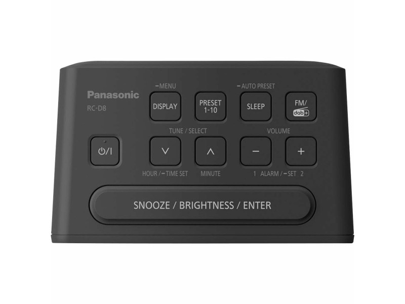 Радио часовник Panasonic RC-D8EG-K Черен NaN –  BB Радиостанции
