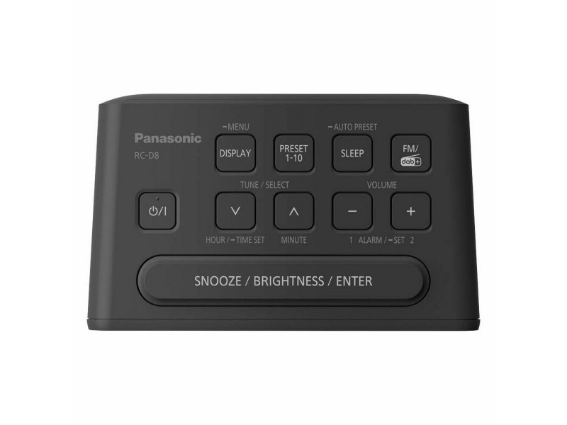 Радио часовник Panasonic RC-D8EG-K Черен NaN –  BB Радиостанции