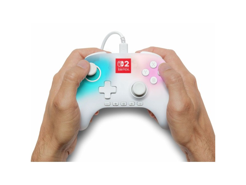 Джойстик Pro за Nintendo Switch + USB кабел Powera NSGP0524-01 Бял NaN –  BB Управления