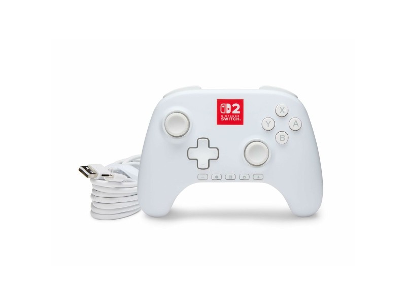 Джойстик Pro за Nintendo Switch + USB кабел Powera NSGP0524-01 Бял NaN –  BB Управления