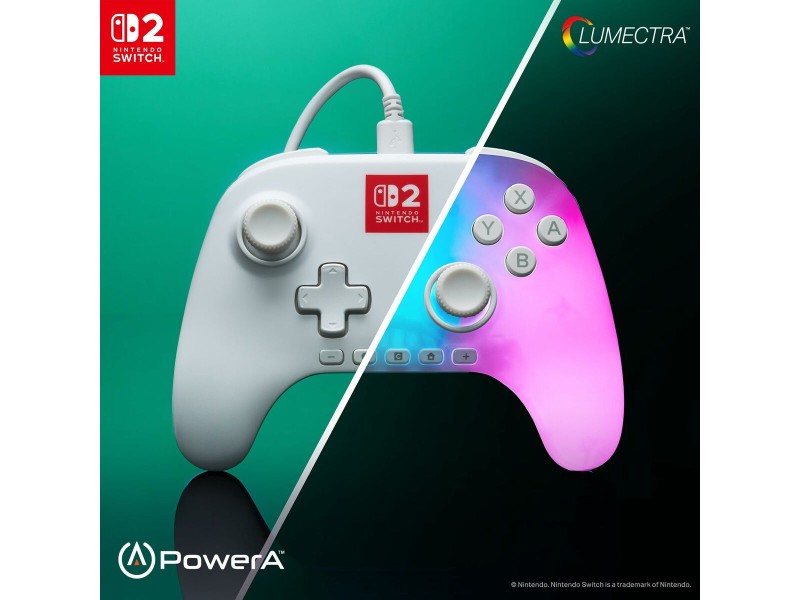 Джойстик Pro за Nintendo Switch + USB кабел Powera NSGP0524-01 Бял NaN –  BB Управления