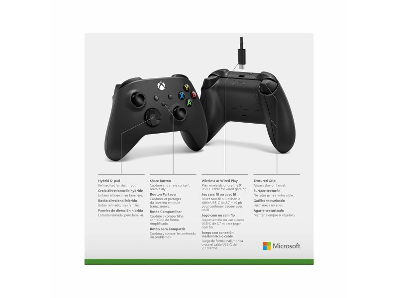 Безжичен джойстик Microsoft XBOX SERIES Черен Xbox® NaN –  BB Управления