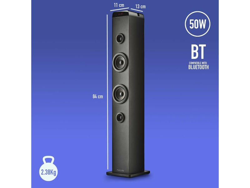 Преносими блутут колони NGS SKY CHARM PRO Черен 50 W NaN –  BB Преносими Bluetooth високоговорители