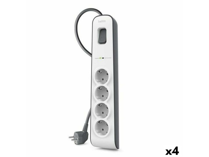 Табло с 4 гнезда с бутон за включване Belkin (2 m) NaN –  BB Ленти