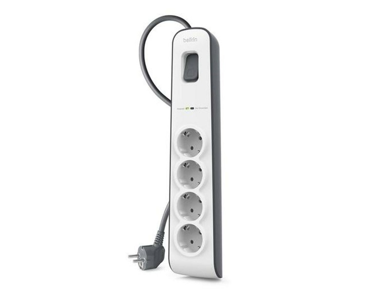 Табло с 4 гнезда с бутон за включване Belkin (2 m) NaN –  BB Ленти