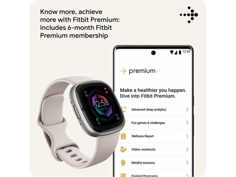 Смарт часовник Google Sense 2 Бял 1,58 NaN –  BB Умни часовници