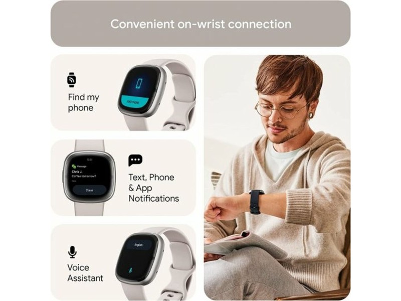 Смарт часовник Google Sense 2 Бял 1,58 NaN –  BB Умни часовници