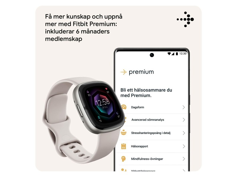 Смарт часовник Google Sense 2 Бял 1,58 NaN –  BB Умни часовници