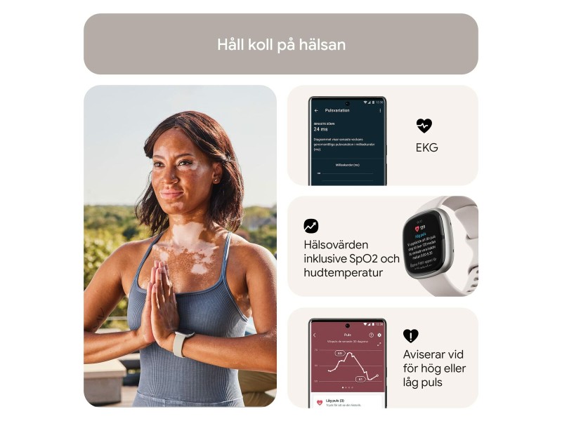Смарт часовник Google Sense 2 Бял 1,58 NaN –  BB Умни часовници