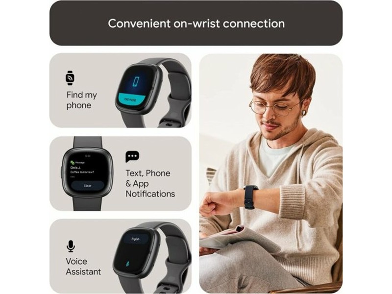 Смарт часовник Google Sense 2 Сив 1,58 NaN –  BB Умни часовници