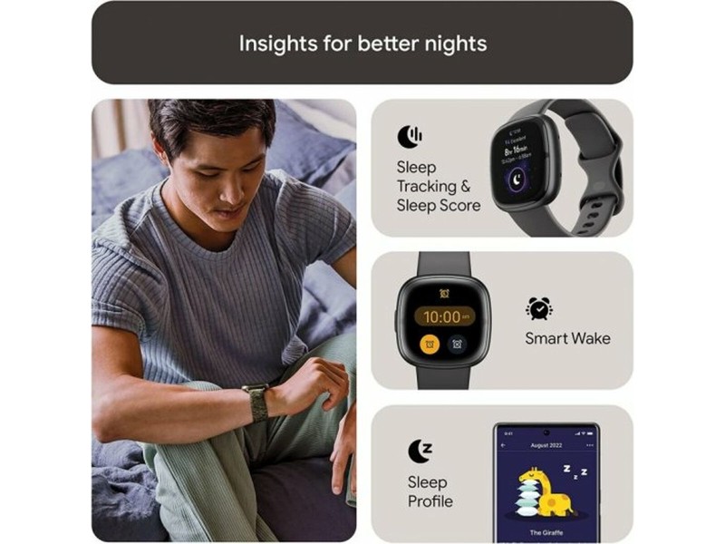 Смарт часовник Google Sense 2 Сив 1,58 NaN –  BB Умни часовници