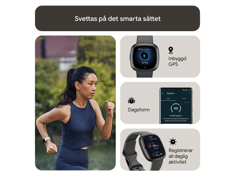 Смарт часовник Google Sense 2 Сив 1,58 NaN –  BB Умни часовници