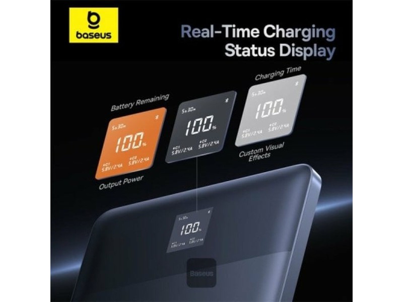Powerbank Baseus P10063801S13-00 Сребрист NaN –  BB Преносими зарядни устройства