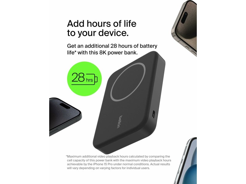 Батерия за лаптоп Belkin BPD007BTBK Черен NaN –  BB Преносими зарядни устройства