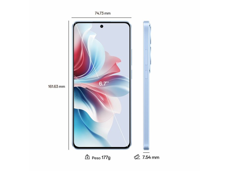 Смартфони Oppo RENO 11F 6,7 Octa Core 8 GB RAM 256 GB Син 5000 mAh NaN –  BB Безплатни телефони и смартфони