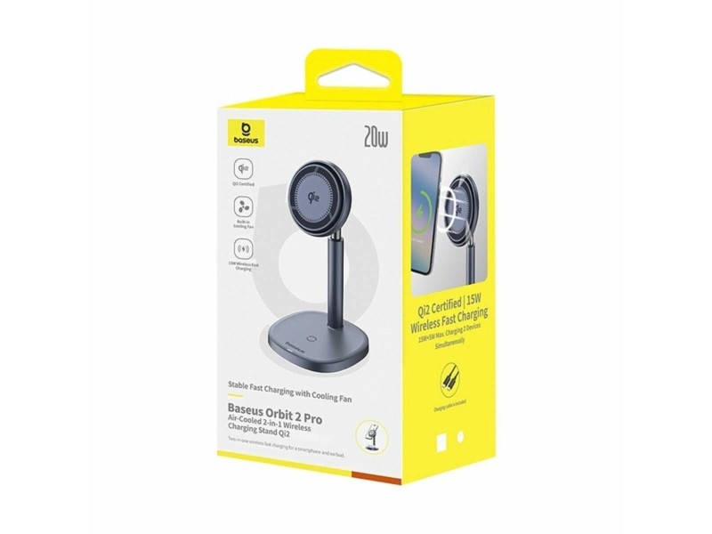 Безжично Зарядно с Поставка за Мобилен Телефон Baseus P10273500813-00 NaN –  BB Безжични зарядни устройства