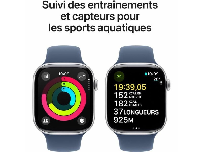 Смарт часовник Apple Serie 10 GPS + Celular 46 mm 1,95 Син Сребрист Ø 46 mm NaN –  BB Умни часовници