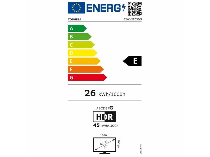 Смарт телевизор Toshiba 32 HD HDR D-LED NaN –  BB Телевизори