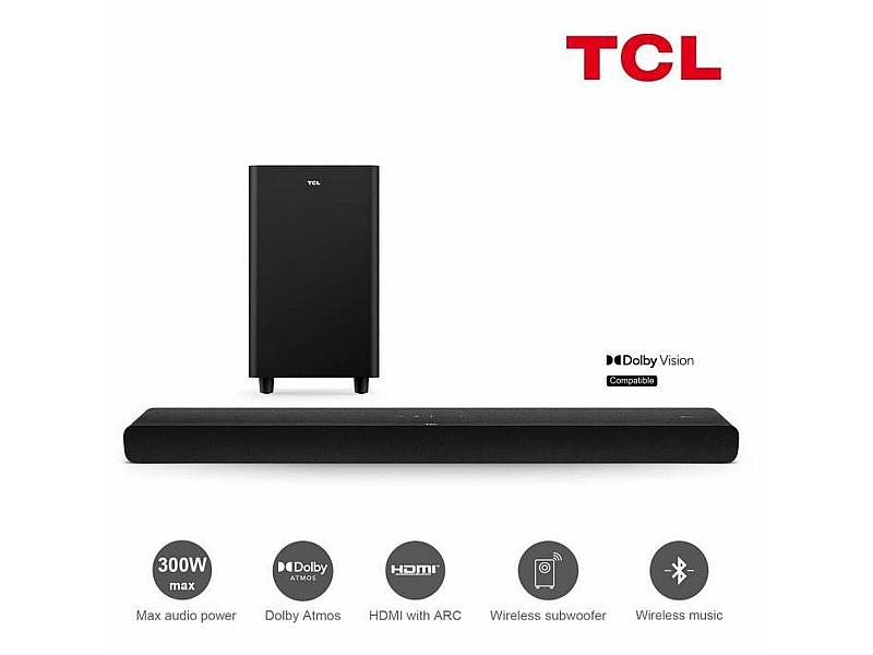 Soundbar система TCL Черен 300 W NaN –  BB Звукови ленти