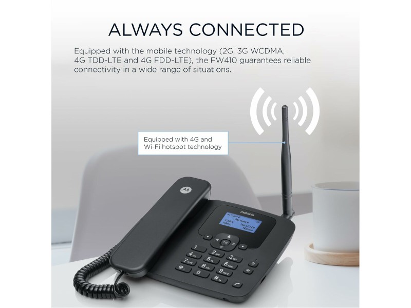 Стационарен телефон Motorola NaN –  BB Големи ключови мобилни телефони