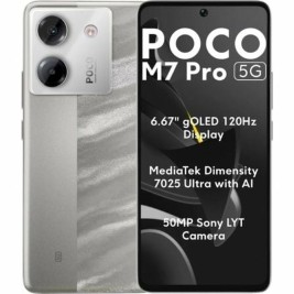 Смартфони Xiaomi POCO M7P 5G 8-256 SV Octa Core 8 GB RAM 256 GB Сребрист 6,67"