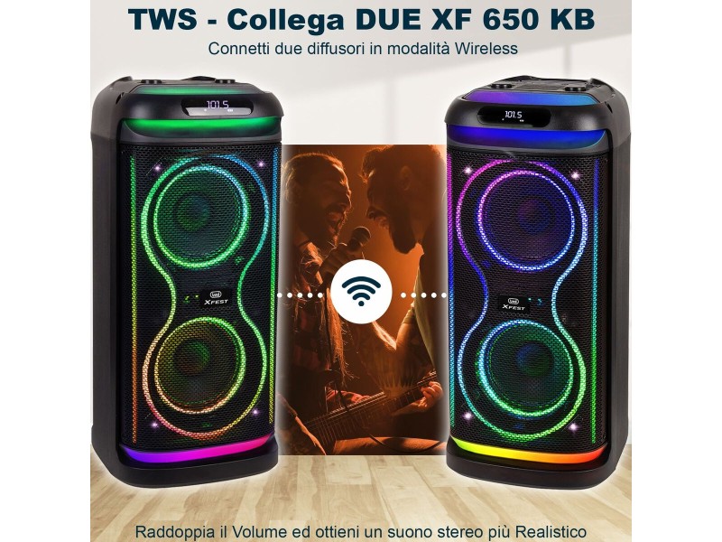 Преносима колона Trevi Trevi XF 650 KB NaN –  BB Външни високоговорители