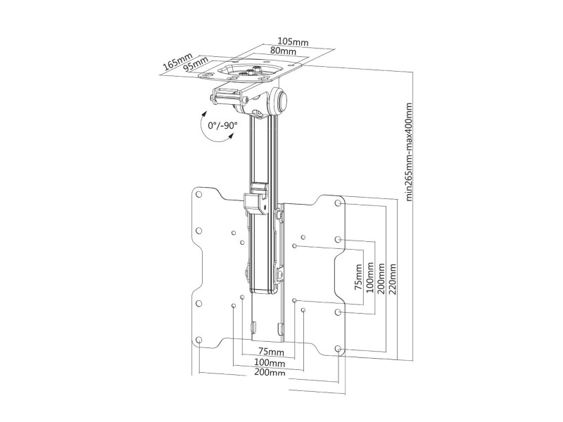 Поставка за телевизор Neomounts FPMA-C020BLACK 10 40 20 kg NaN –  BB Стойки за телевизор за стена