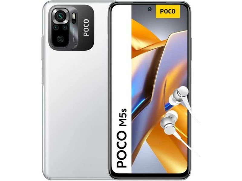 Смартфони Poco M5s 6,43 Octa Core 4 GB RAM 128 GB Бял NaN –  BB Безплатни телефони и смартфони