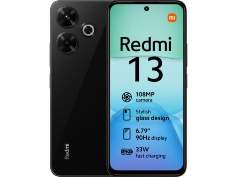 Смартфони Xiaomi Redmi 13 6,79 Octa Core 6 GB RAM 128 GB Черен NaN –  BB Безплатни телефони и смартфони