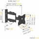Поставка за телевизор Nanook Full Motion Tilt 43 19 NaN –  BB Стойки за телевизор за стена
