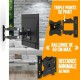 Поставка за телевизор Nanook Full Motion Tilt 43 19 NaN –  BB Стойки за телевизор за стена