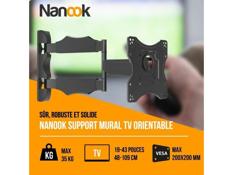 Поставка за телевизор Nanook Full Motion Tilt 43 19 NaN –  BB Стойки за телевизор за стена
