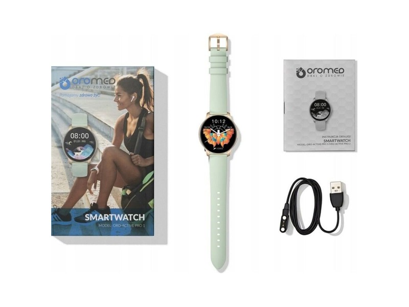 Смарт часовник Oromed ORO ACTIVE PRO 1 Зелен Златен 1,09 40 mm NaN –  BB Умни часовници