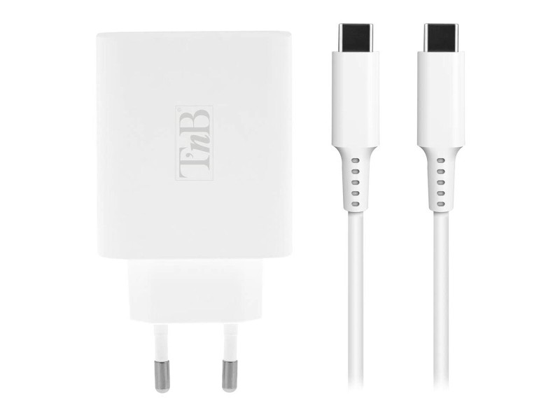 Зарядно за стена + USB-C кабел TNB CHNBTINY65 65 W NaN –  BB Мрежови зарядни