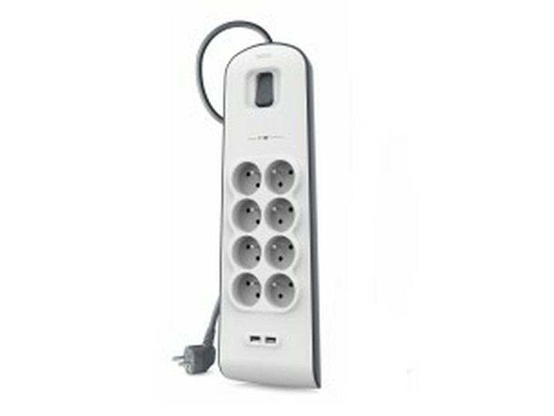 Контакт - 8 изхода с копче Belkin BSV804ca2M (2 m) NaN –  BB Ленти