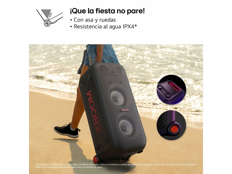 Блутут колони LG XL9T.DEUSLLK Черен NaN –  BB Преносими Bluetooth високоговорители