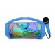 Тонколони с блутут и микрофон Караоке Lexibook Stitch Disney Син NaN –  BB Преносими Bluetooth високоговорители