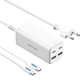 Зарядно за стена Vention FBSWG-EU 100 W Бял (1 броя)