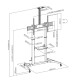 Поставка за телевизор Aisens FT100TE-171 60 100 100 kg NaN –  BB Стойки за телевизор за стена