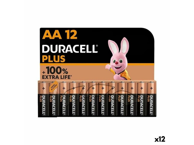 Алкални батерии DURACELL Plus 1,5 V LR06 (12 броя) NaN –  BB Батерии
