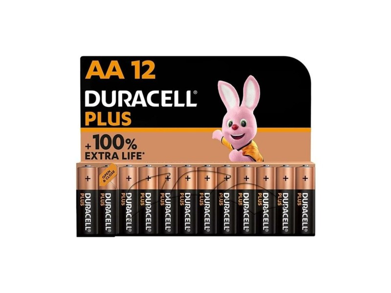 Алкални батерии DURACELL Plus 1,5 V LR06 (12 броя) NaN –  BB Батерии